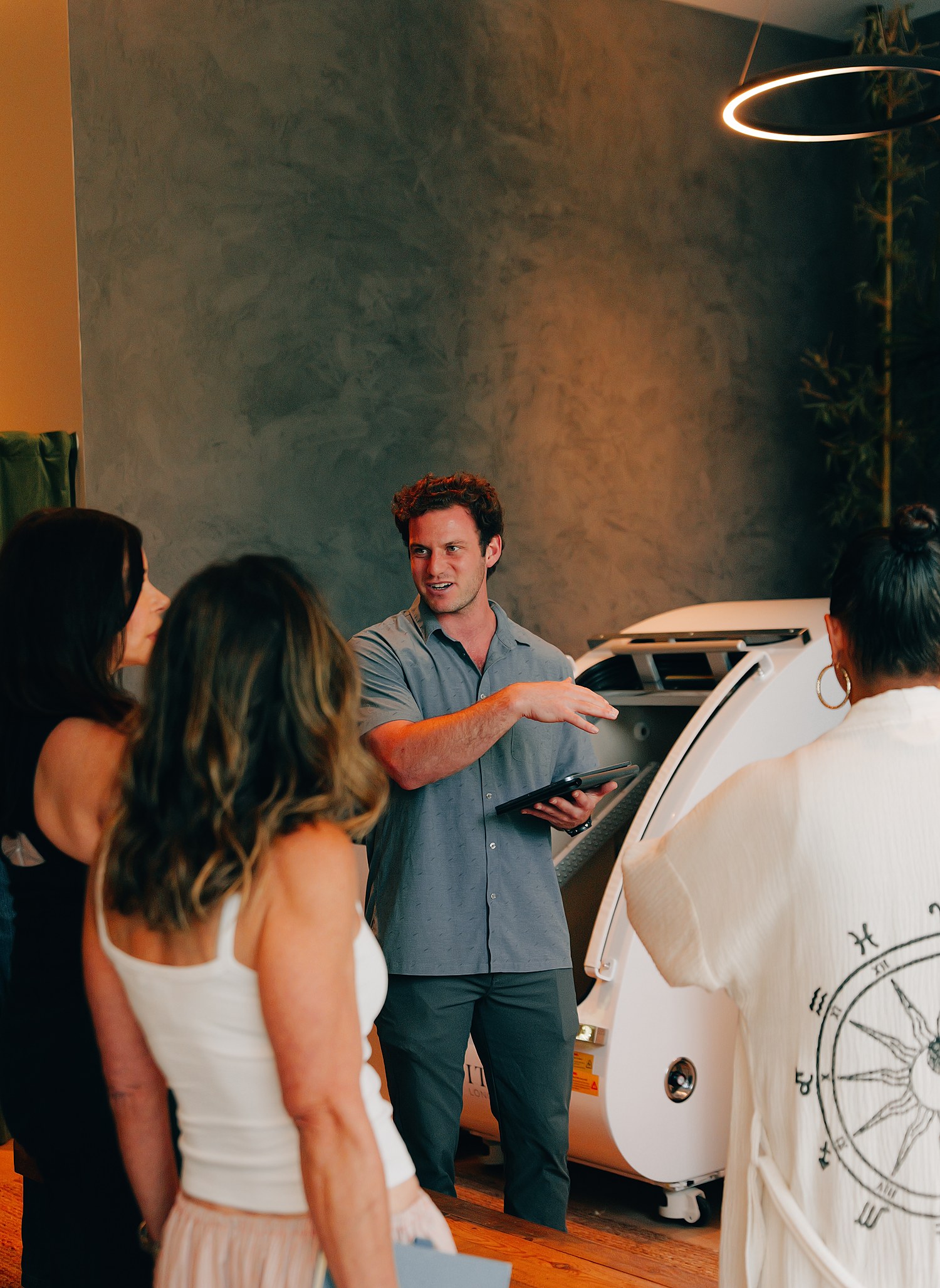 A Citrin Longevity clinician walking members through the comprehensive assessment at the West Hollywood clinic in Los Angeles
